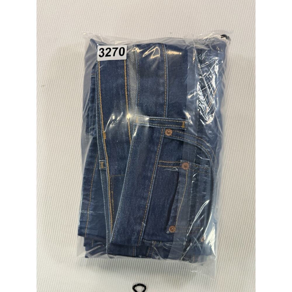 Vintage Levis 501 Jeans 46x32 Button Fly Straight Leg Classic Blue Denim - Picture 10 of 10